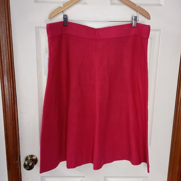 NWT Liz Claiborne A-Line Sweater Skirt in Jazzy Rose Size XXL - Picture 7 of 8